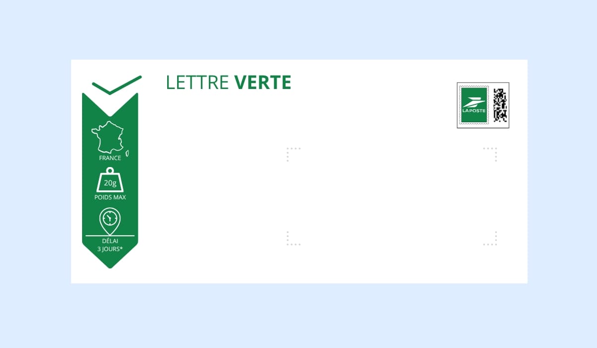 Image d'une lettre verte.
